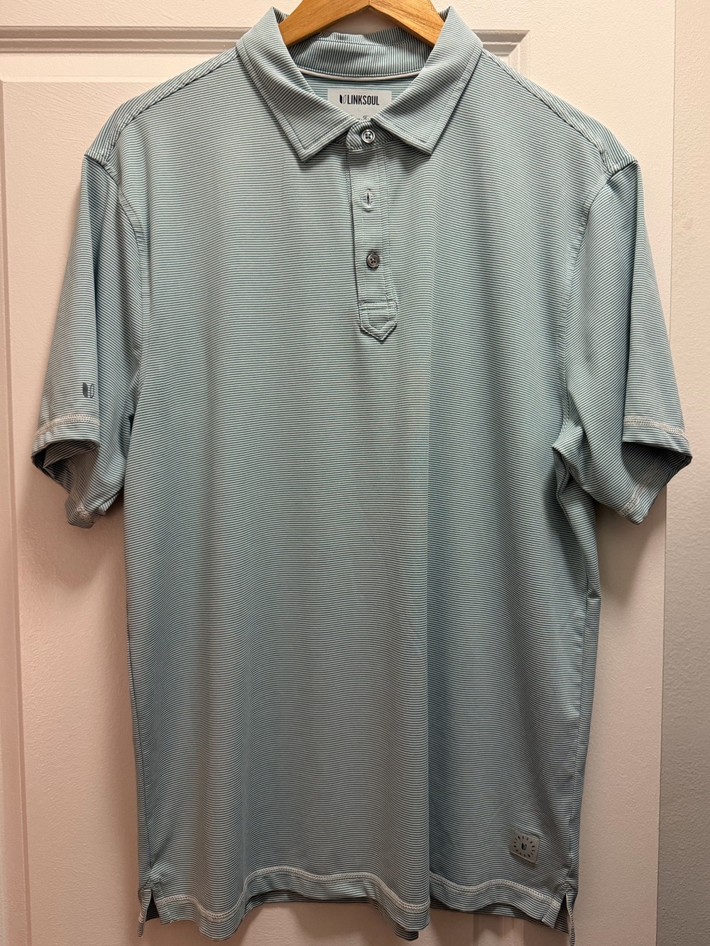 Linksoul Men’s Polo in Pale Aqua (NWOT)